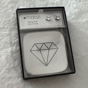 Macy's Sterling Silver Cubic Zirconia Earrings